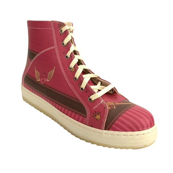 Goby Sneakers Size 40 US 9M Red High Top Angel Winged Heart High Top Boots - Picture 1 of 13
